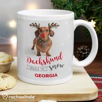 Personalised Rachael Hale Christmas Dachshund Mug Extra Image 2 Preview
